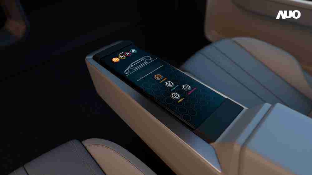 森林舞会以人性化设计打造多变形态中控显示(Morphing Center Control)，，，不使用时仅平面显示信息，，进行操作时，，，，显示器则会动态隆起，，，，转变成3D实体按钮，，，，并有触觉回馈，，，展示人机互动新体验