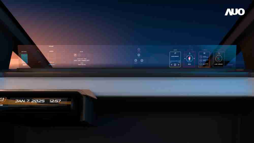 森林舞会无界透明显示接口(Horizon Image Glass)透过车运算方案整合仪表板、、、、中控台及副驾显示器，，，，一体式全景呈现，，，，提供乘用者清晰的前方视野、、、行车必要信息与娱乐功能